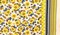 Yellow-Blue-Multi Poly Floral Printed Pebble Crepe Woven Fabric By the Yard
